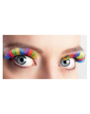 Faux-cils multicolore femme