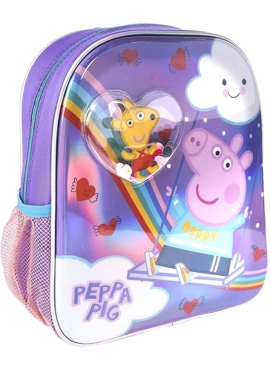 Zaino di Peppa Pig con arcobaleno per bambina