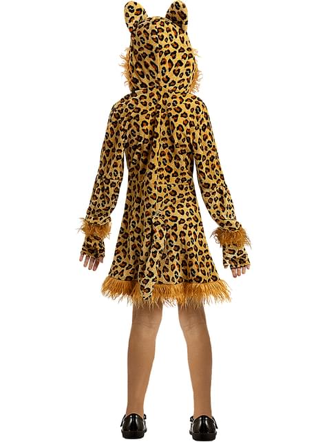 Déguisement Animaux Enfant,Costume de Léopard Fille,Costume Animal