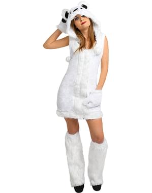 Fato de urso polar para mulher