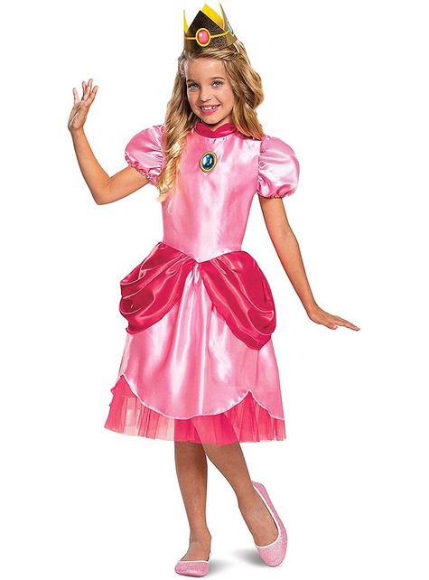 Disfraz de Princesa Peach para niña - Super Mario Bros 
