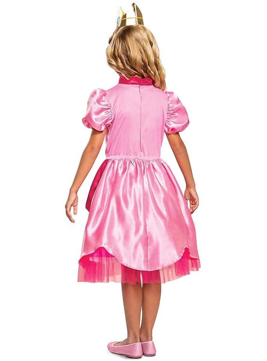 Princess Peach Costume for Girls - Super Mario Bros