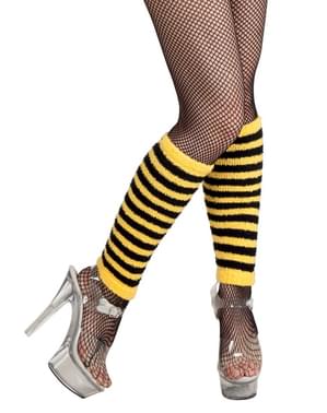 Guêtres abeilles courtes femme