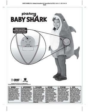 Costum de mami rechin pentru copii - rechin bebeluș