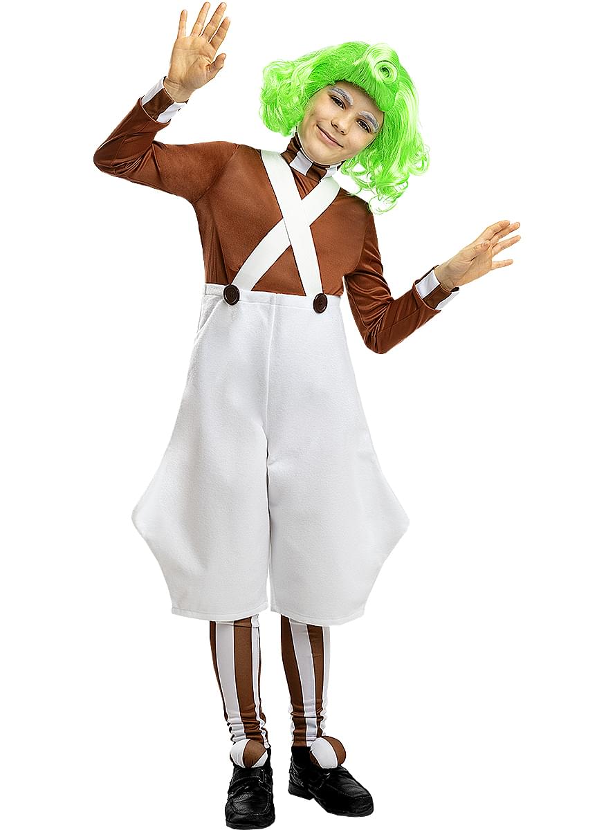Maskeraddräkt Oompa Loompa för barn - Charlie och Chokladfabriken 