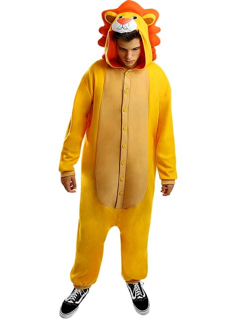 Onesie Lion Costume for Adults