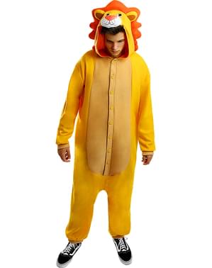 Déguisement lion onesie adulte