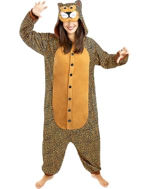 Onesie Leopard Costume for Adults