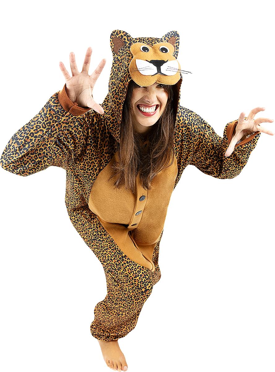 Onesie Leopard Kostume til Voksne