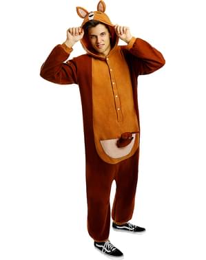 Onesie Kangaroo Kostyme til Voksne