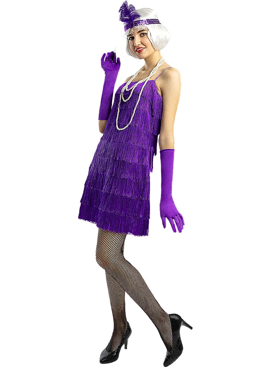 Déguisement charleston années 20 violet