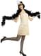 1920-Luvun Flapper-Puku Kultaisena