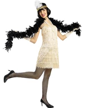 1920-tallet Flapper Kostyme i Gull