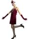 Costume Charleston anni 20 granata