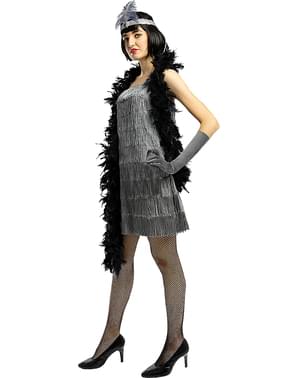 Srebrny Strój Charleston (Flapper) Lata 20.