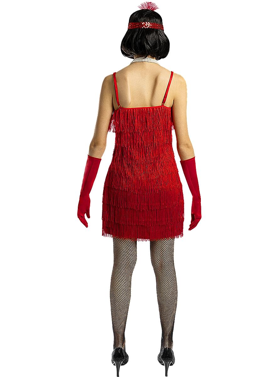 Costume Charleston anni 20 rosso