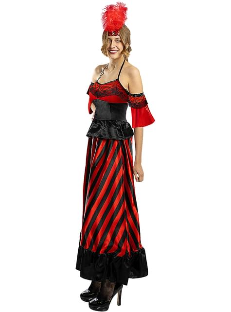 Disfraz Can Can Rojo para Mujer - Comprar Online {Miles de Fiestas}