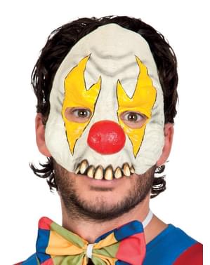 Psychotisch clown half masker voor volwassenen