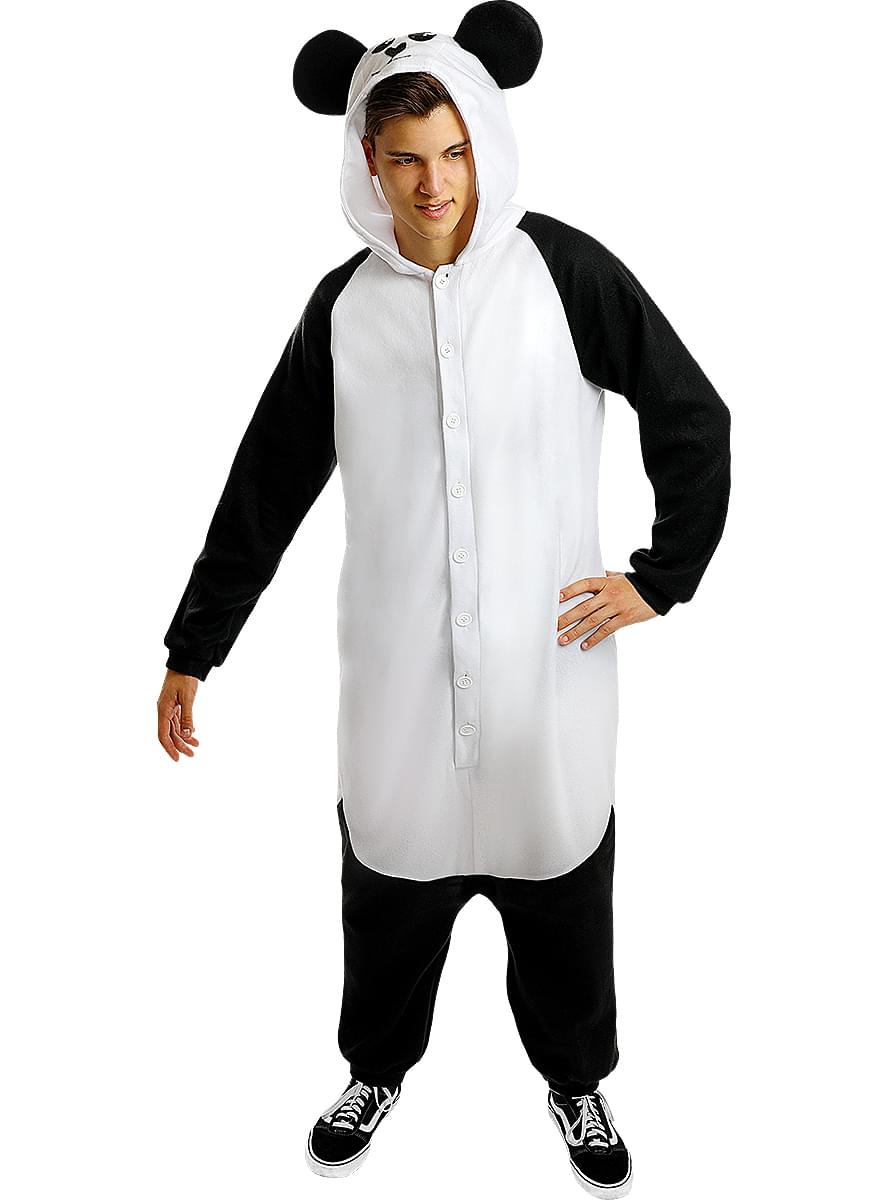 Pandabär Onesie Kostüm für Erwachsene