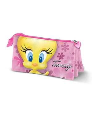 Trojni etui Piolín roza za dekleta - Looney Tunes