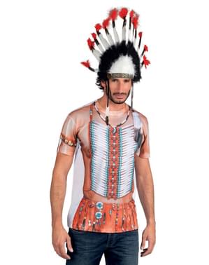 T-shirt réaliste indien homme