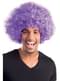 Peluca afro morada disco para adulto