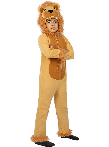 Costume della tuta del leone / Costume di Halloween / Tuta con cappuccio  del leone / Abbigliamento da gioco per bambini e bambini / Tutina animale /  Carnevale / Regalo di compleanno -  Italia