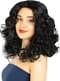 Peruca preta de cabelo comprido