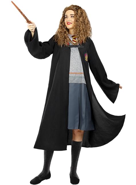 Crianças adulto feiticeiro robe cosplay magia escola uniforme