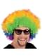 Peruca afro multicolor disco para adulto