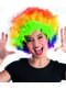 Peruca afro multicolor disco para adulto