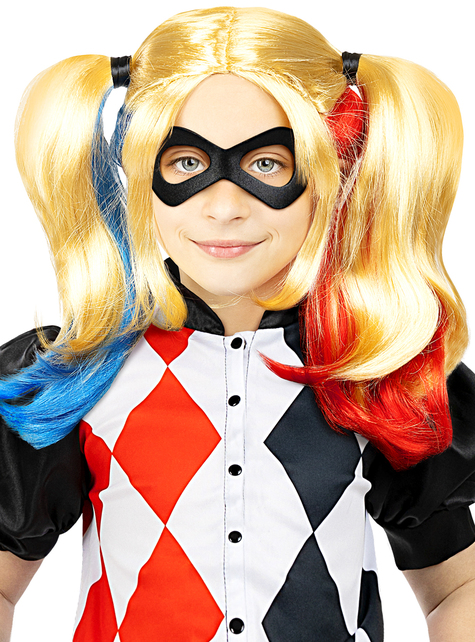 Peluca Harley Quinn para niña. Have Fun! | Funidelia