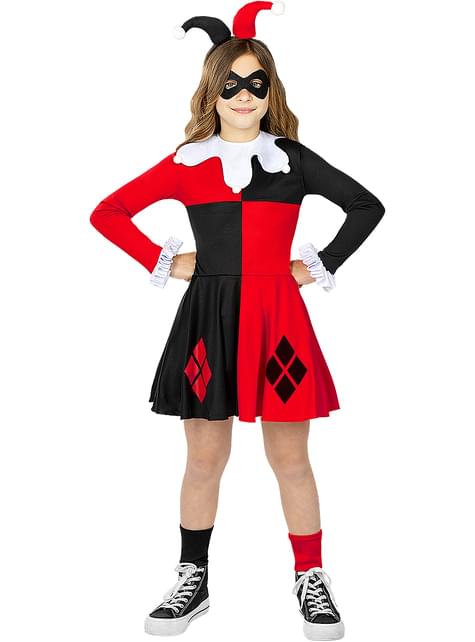 Carnevale Costume Halloween Harley Quinn Bambina