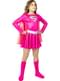 Supergirl Kostüm rosa für Mädchen