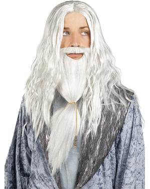 Peruca de Dumbledore com barba - Harry Potter