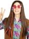 Perruque hippie brune