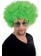 Peruca afro verde disco para adulto