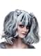 Perruque zombie noire et blanche femme