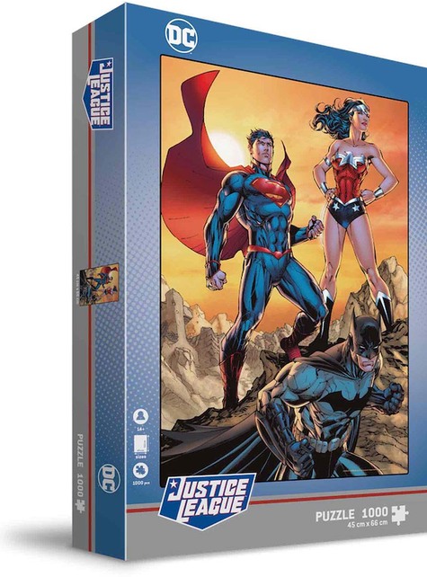 Puzzle Batman, Superman y Wonder Woman - La Liga de la Justicia 