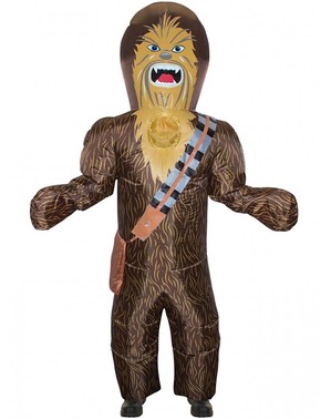 maskeraddräkt Chewbacca uppblåsbar för vuxen - Star Wars