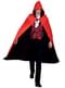 Mantello da Conte dracula reversibile con cappuccio per adulto