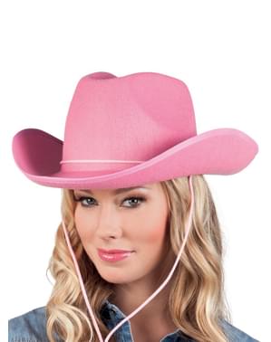 Aikuisten pinkki rodeocowboyhattu