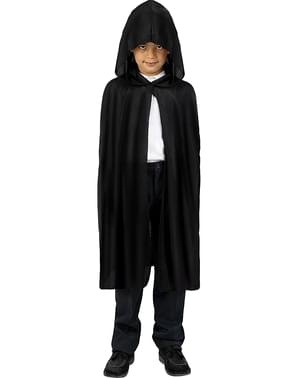 Mantello nero lungo per bambino
