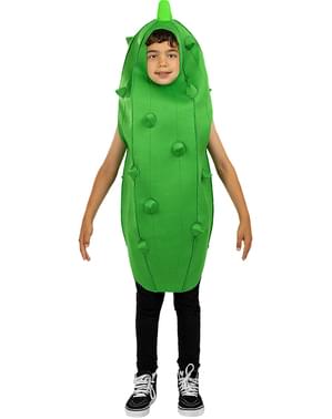 Fato de pickle de pepino para criança