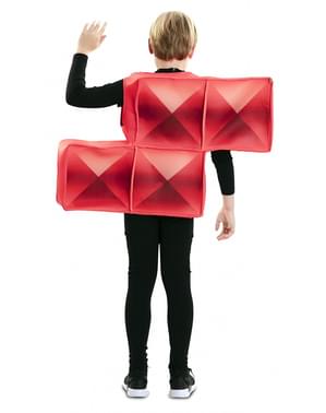 Déguisement Tetris rouge pour enfant