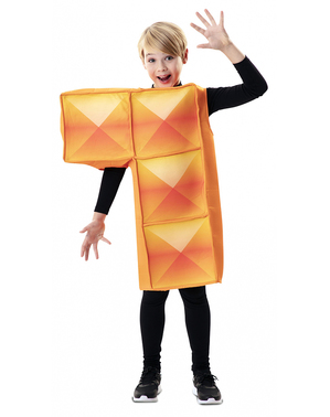 Pomarańczowy strój Tetris dla dzieci