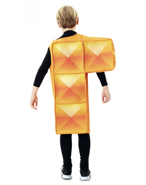 Orange Tetris Kostume til Børn