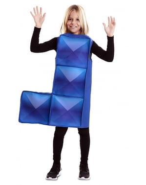Déguisement Tetris bleu pour enfant