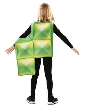 Déguisement Tetris vert pour enfant