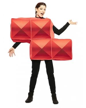 Déguisement Tetris rouge adulte